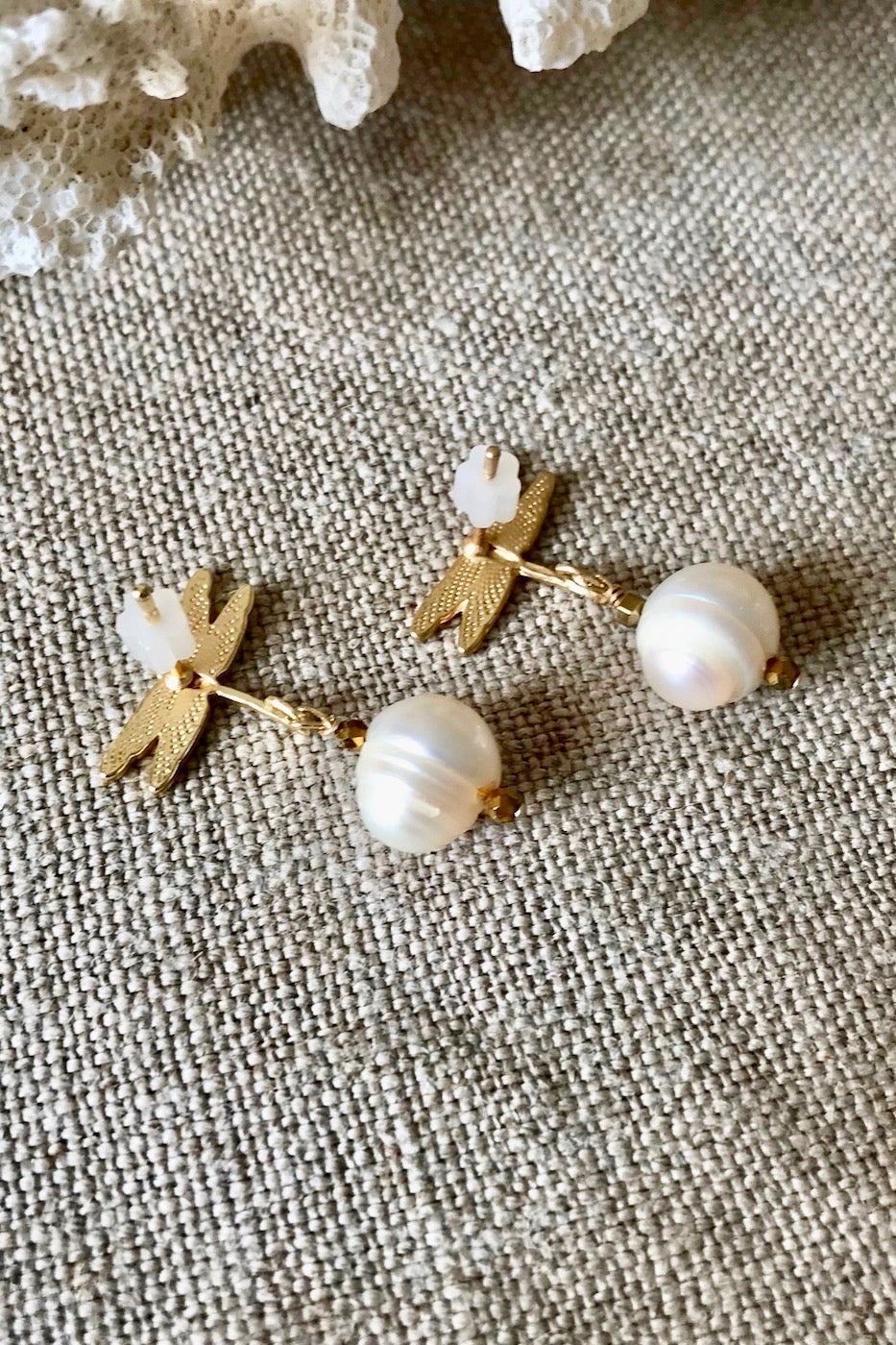 Boucles d'oreilles Libellules délicates