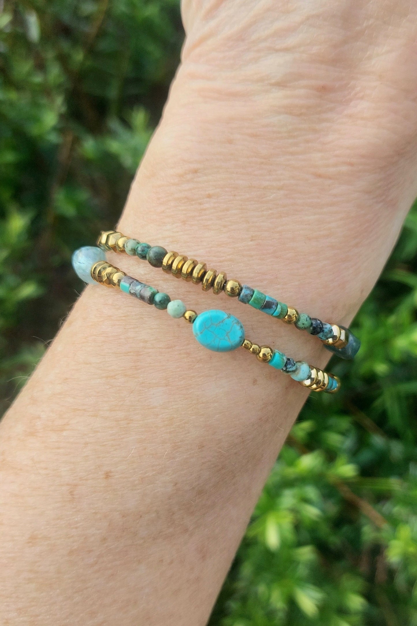 Bracelet Louise Turquoise et Apatite