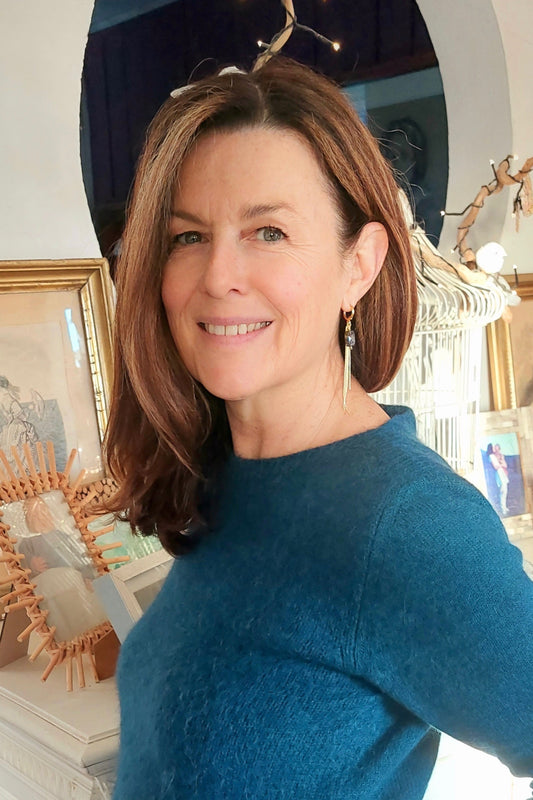 Boucles d'oreilles Lina Labradorite