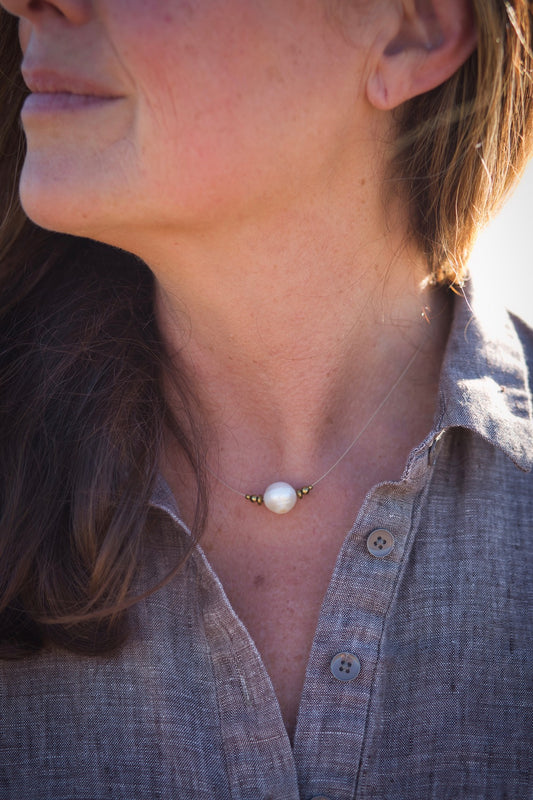 Collier Fanny perle baroque